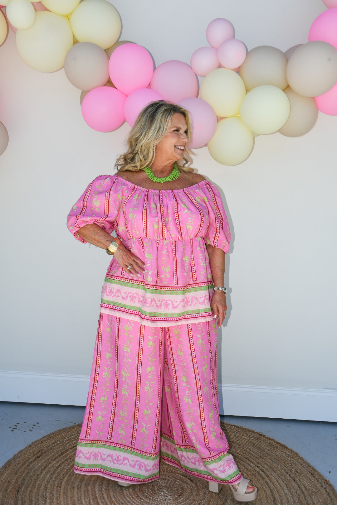 Pink Palm Set