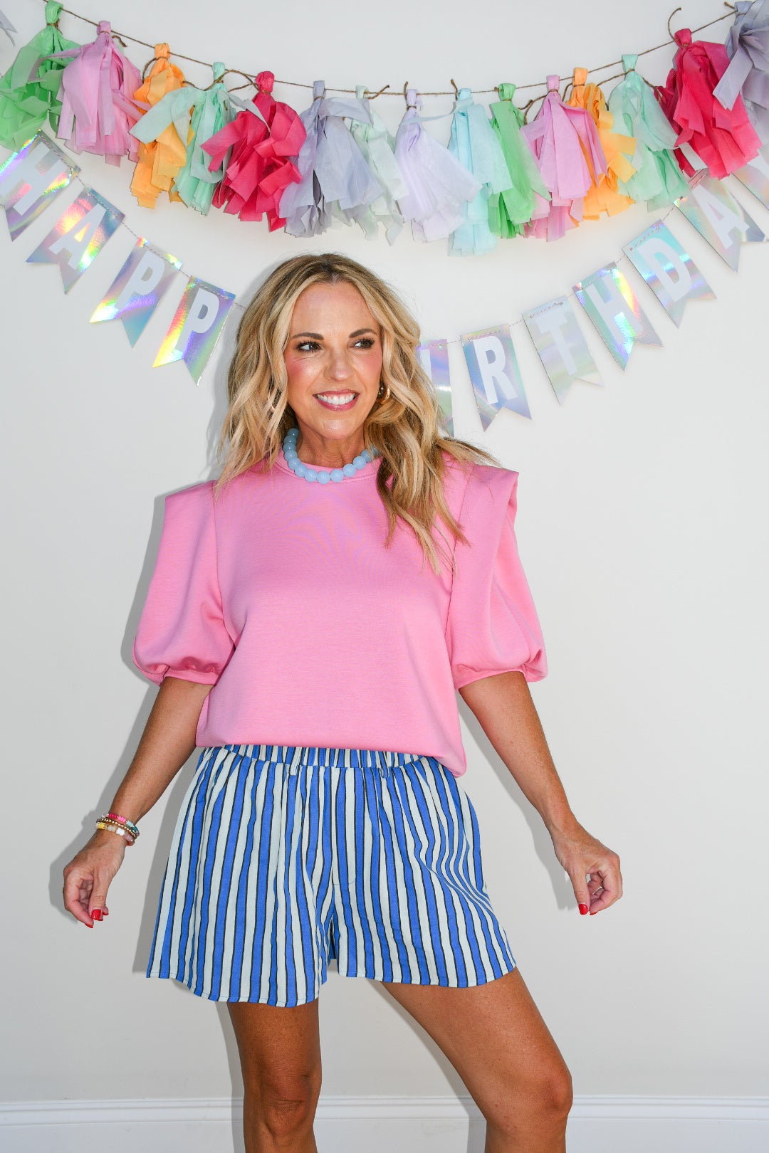 Stripe Ric Rac Shorts