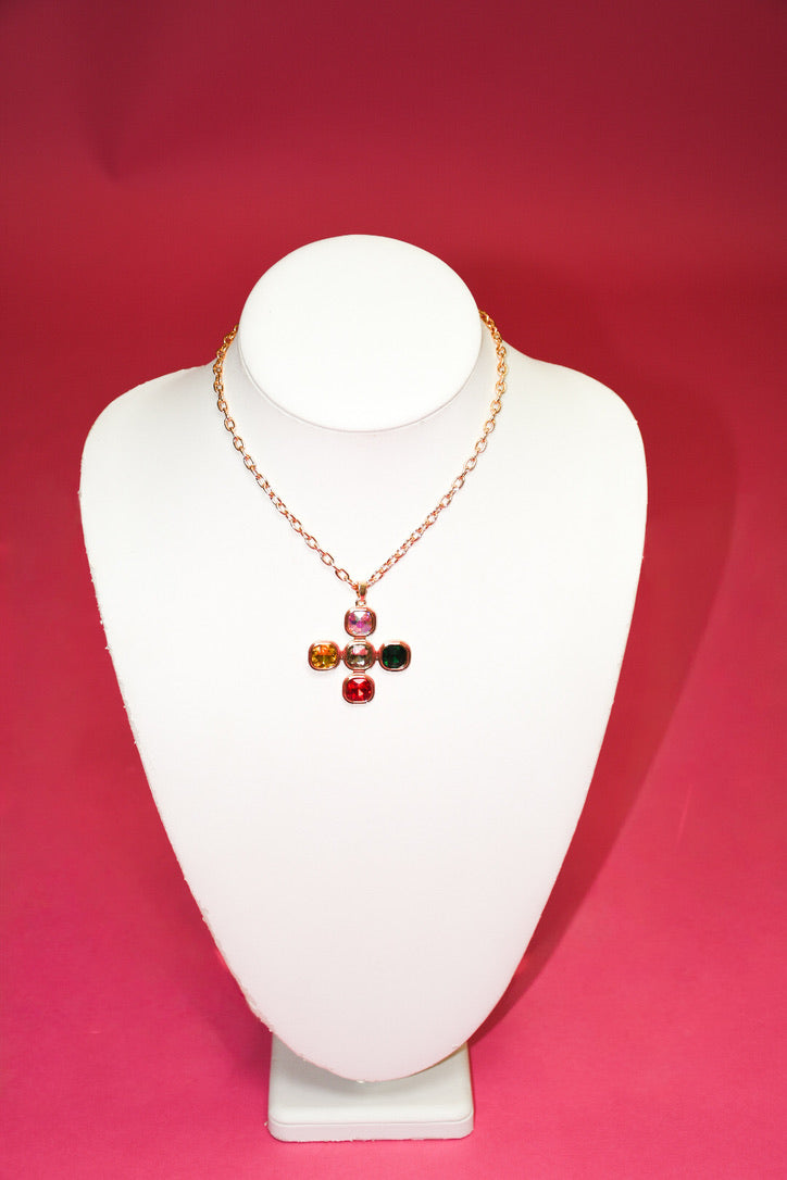 Colors of Faith Cross Necklace- JAC and Jewel Exclusive