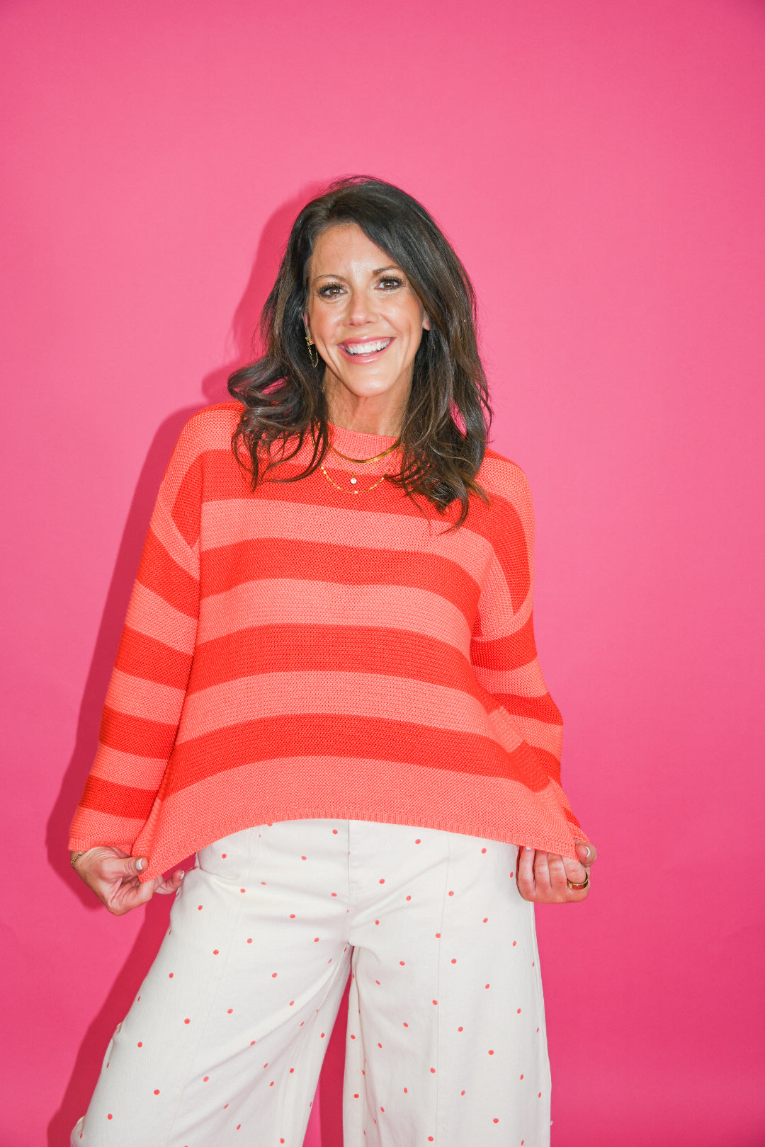 Coral Crush Sweater