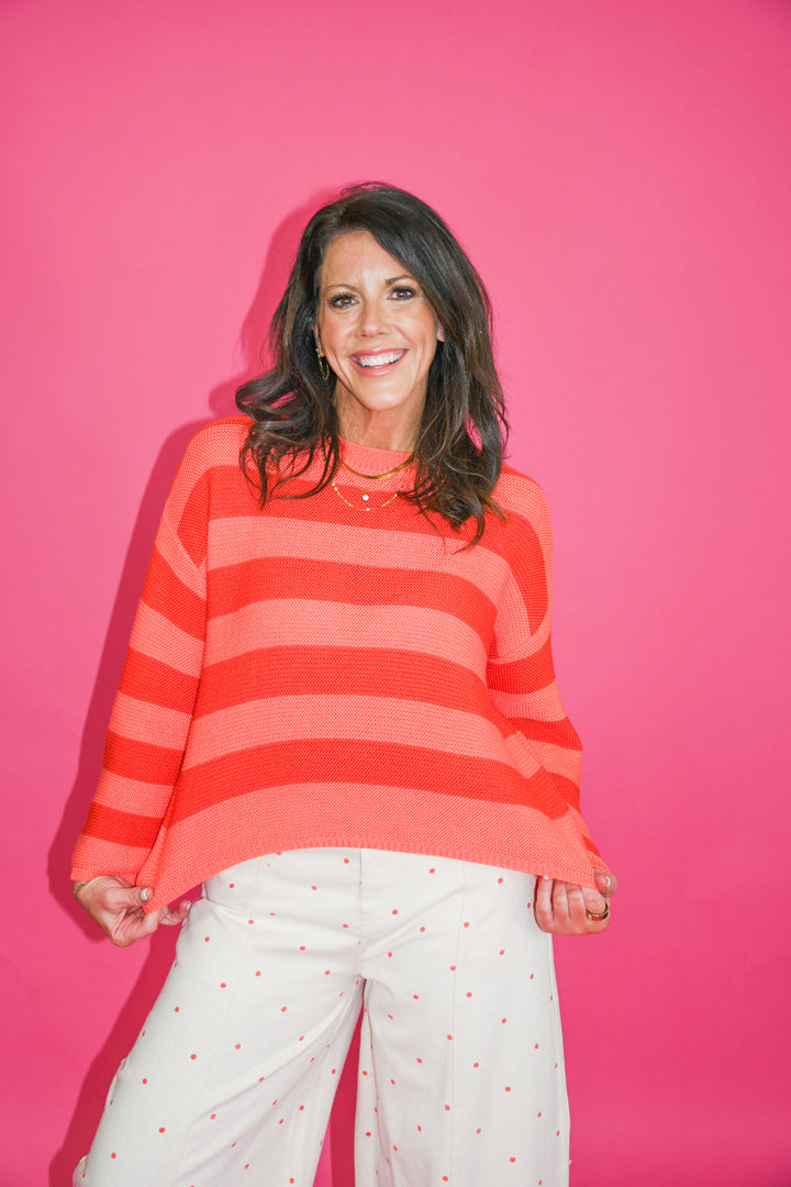 Coral Crush Sweater
