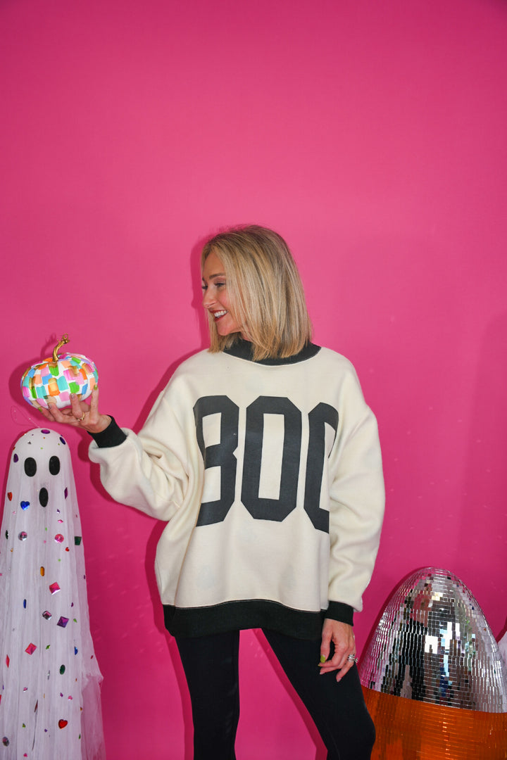 Double the Boo Reversible Mockneck