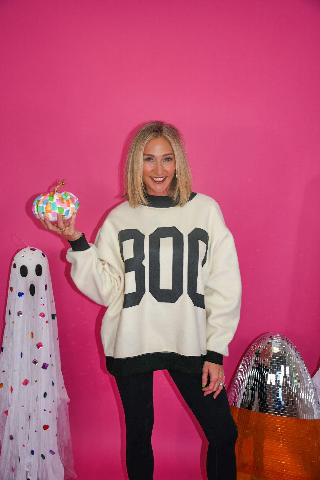 Double the Boo Reversible Mockneck