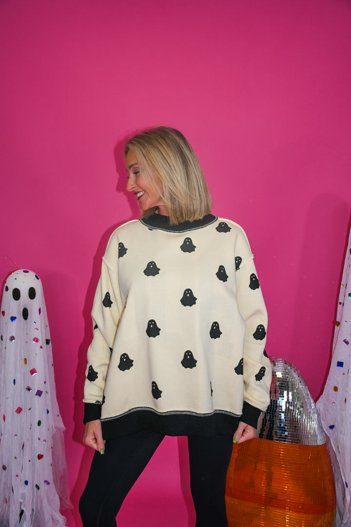 Double the Boo Reversible Mockneck