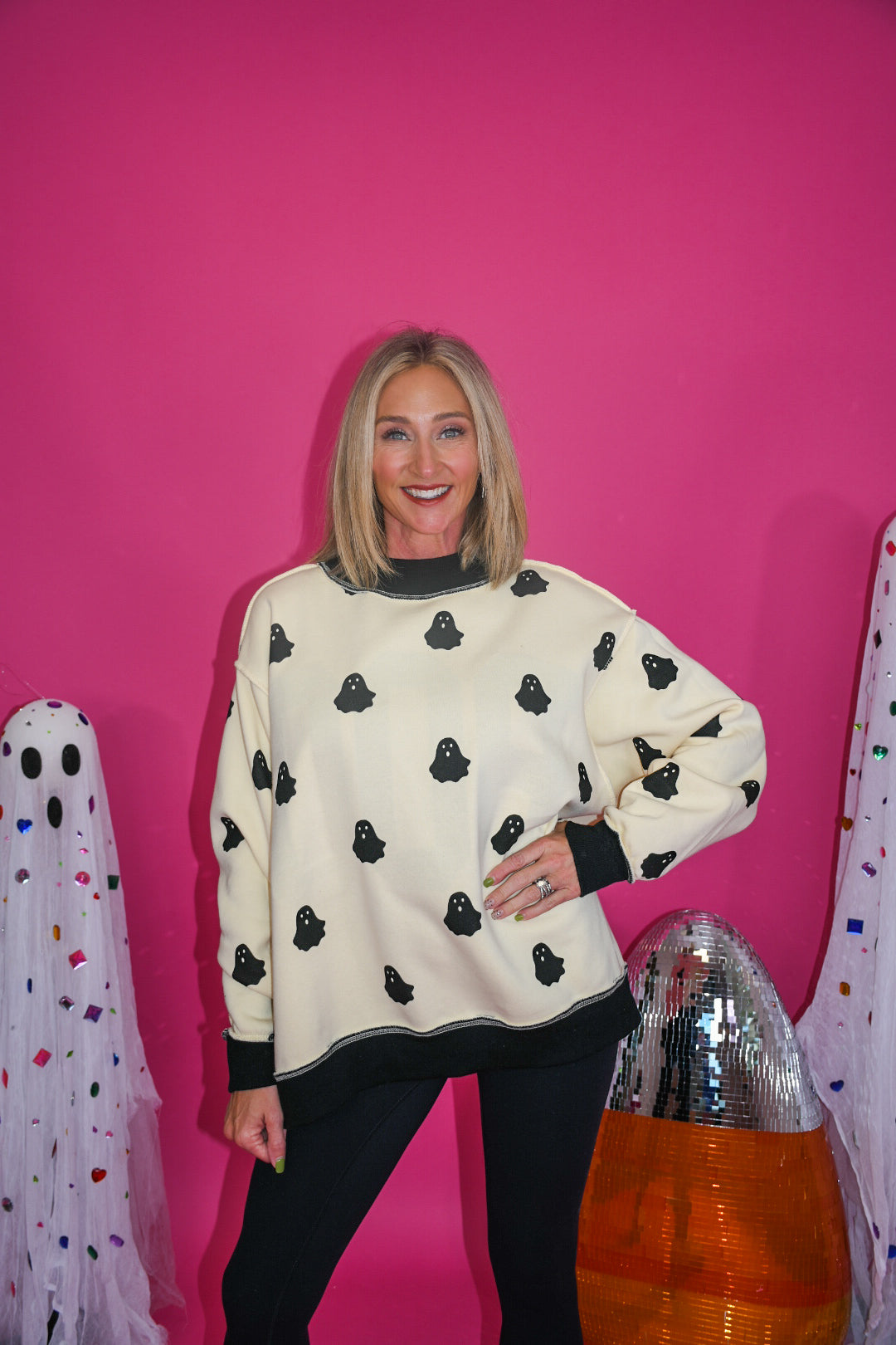 Double the Boo Reversible Mockneck