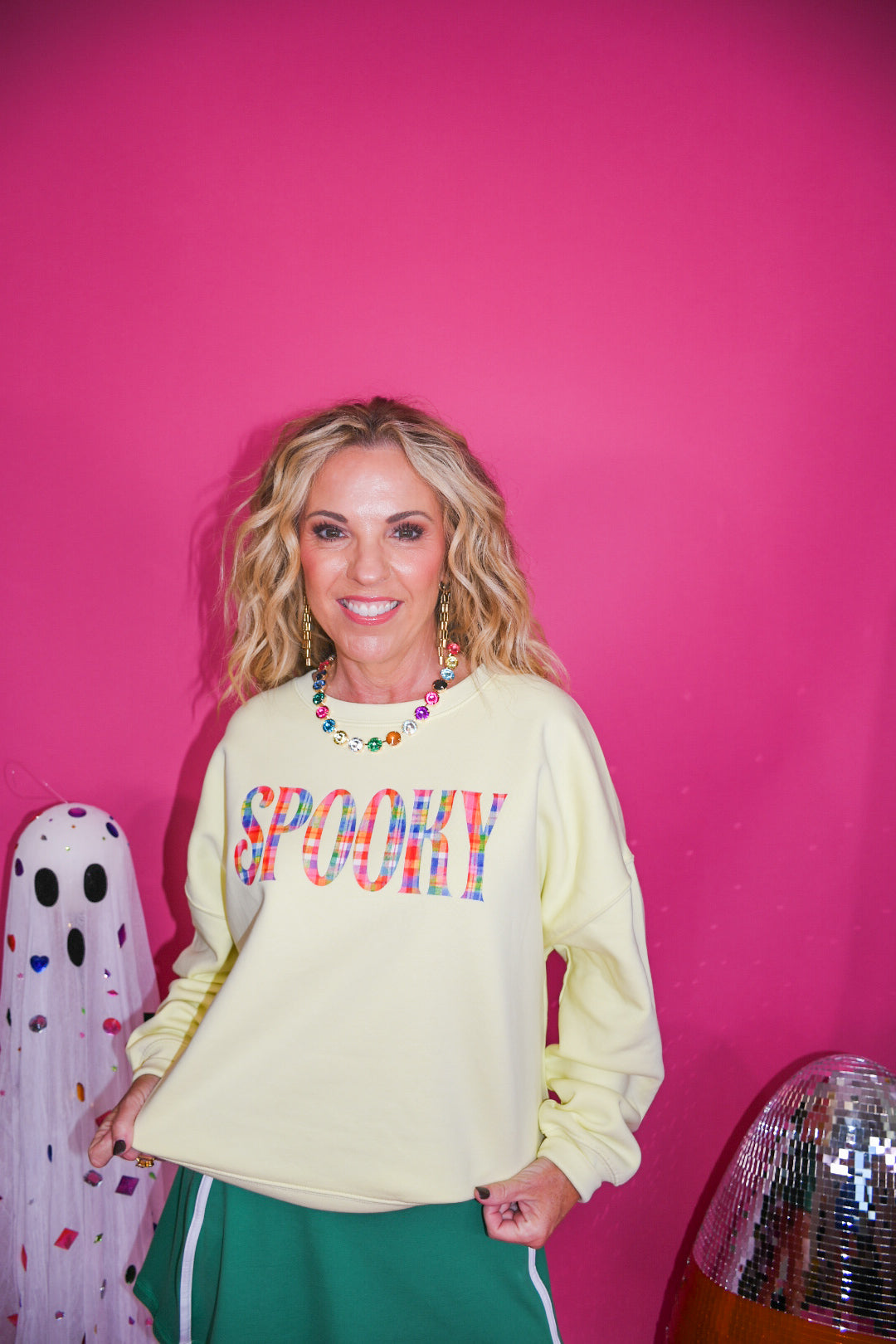 Plaid to Be Spooky Sweatshirt-Tribe Exclusive