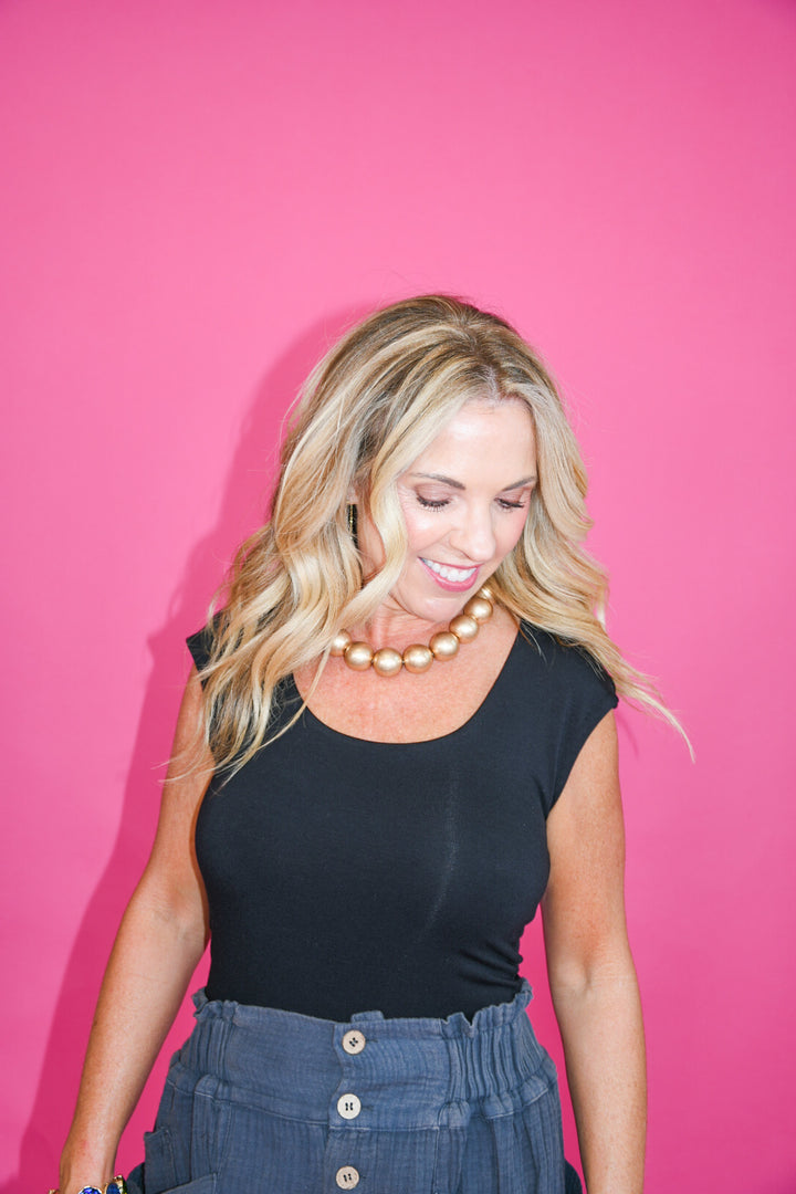 Perfect Pairing Tank-Black
