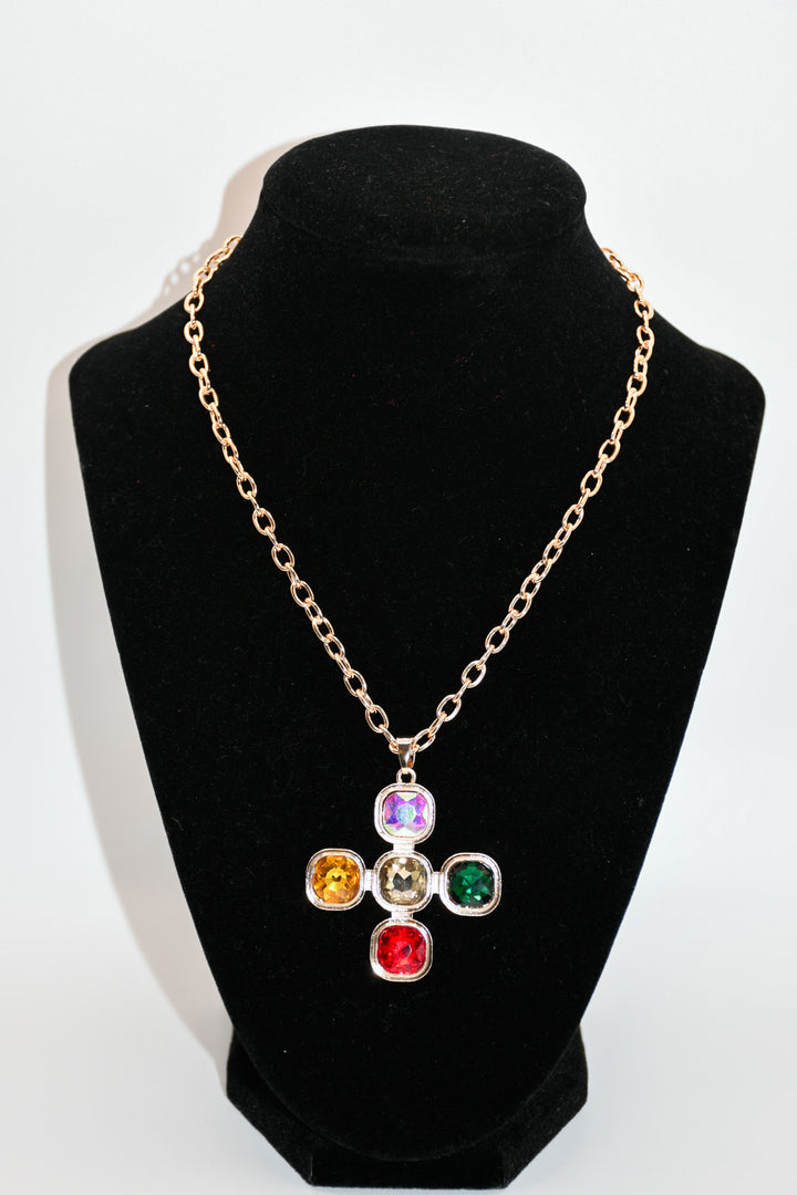 Colors of Faith Cross Necklace- JAC and Jewel Exclusive