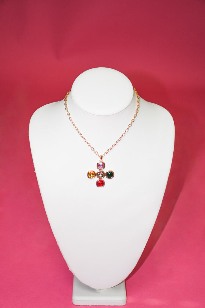 Colors of Faith Cross Necklace- JAC and Jewel Exclusive