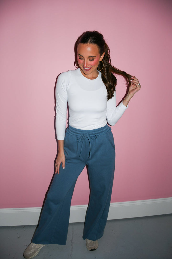 Seamless Round Neck Long Sleeve Top