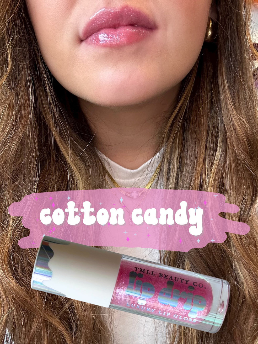 TMLL Lip Drip Luxury Gloss-250 - TMLL Beauty Co - Makeup-TMLL Beauty Co-Cotton Candy-[option4]-[option5]-[option6]-Leather &amp; Lace Boutique Shop