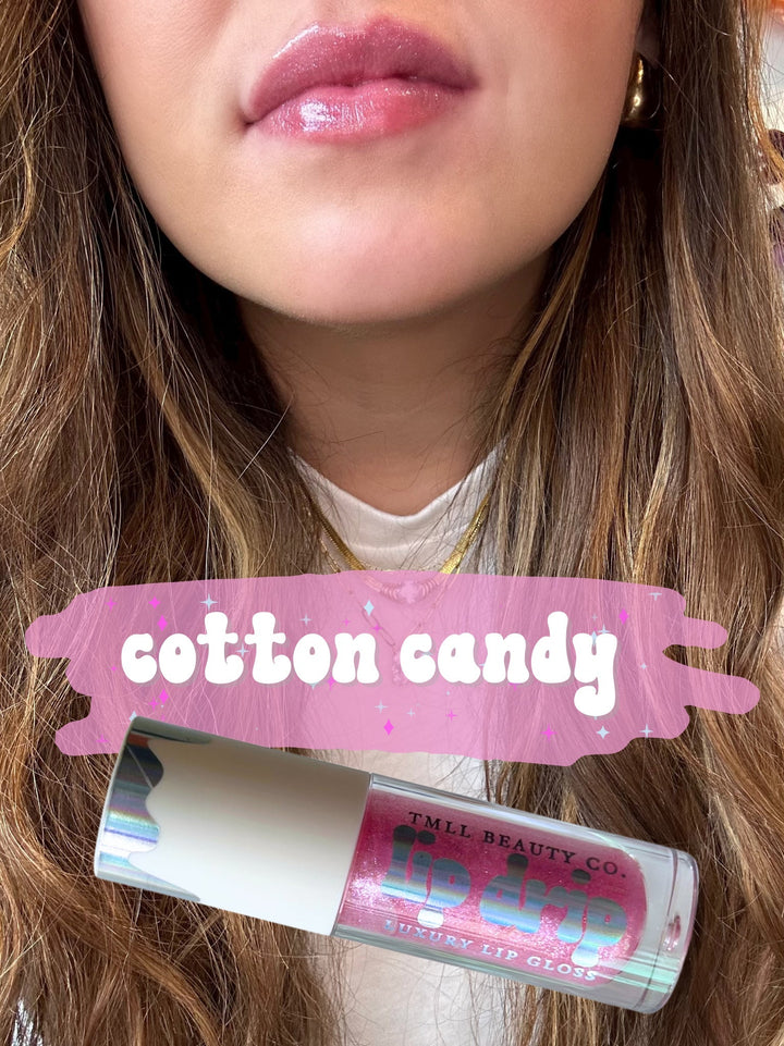 TMLL Lip Drip Luxury Gloss-250 - TMLL Beauty Co - Makeup-TMLL Beauty Co-Cotton Candy-[option4]-[option5]-[option6]-Leather &amp; Lace Boutique Shop