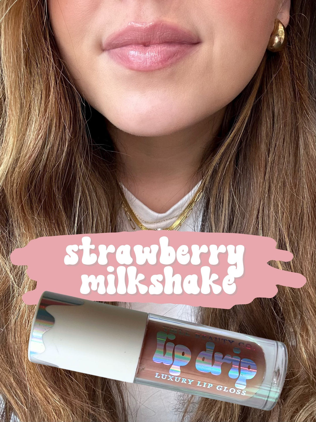 TMLL Lip Drip Luxury Gloss-250 - TMLL Beauty Co - Makeup-TMLL Beauty Co-Strawberry Milkshake-[option4]-[option5]-[option6]-Leather &amp; Lace Boutique Shop
